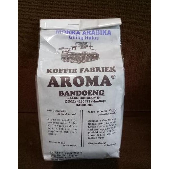 

KOPI AROMA BANDUNG - Mokka Arabika Giling Halus - Arabica Koffie TERUJI