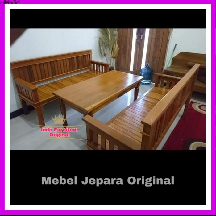 Meja&Kursi Tamu, Kursi Minimalis, Kursi Ruangan Kayu Bengkirai Murah Murah Original