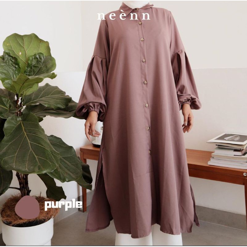 Baju Tunik Atasan - Neera Lengan Balon Sleeve