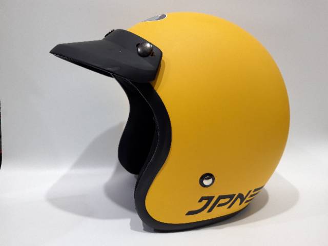 Helm jpn kuning dof dengan goggle mask