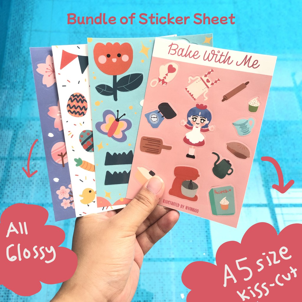 

Bundle of New Sticker Sheet (4 pcs)