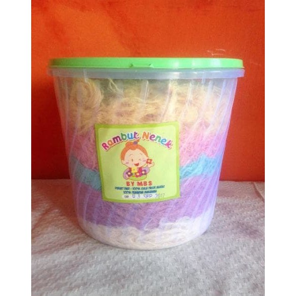 

Rambut Nenek / Arum Manis Ukuran 1kg kemasan toples