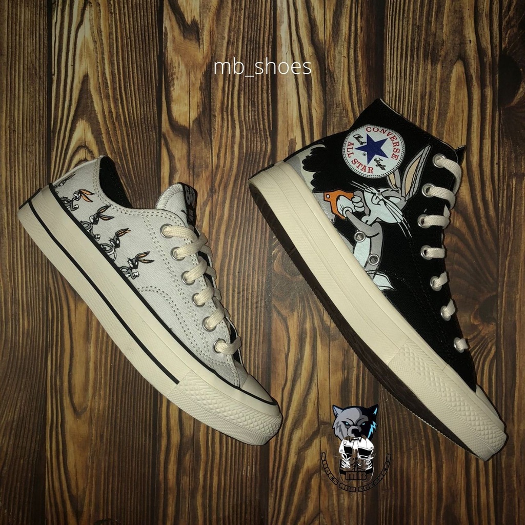 black bugs bunny converse