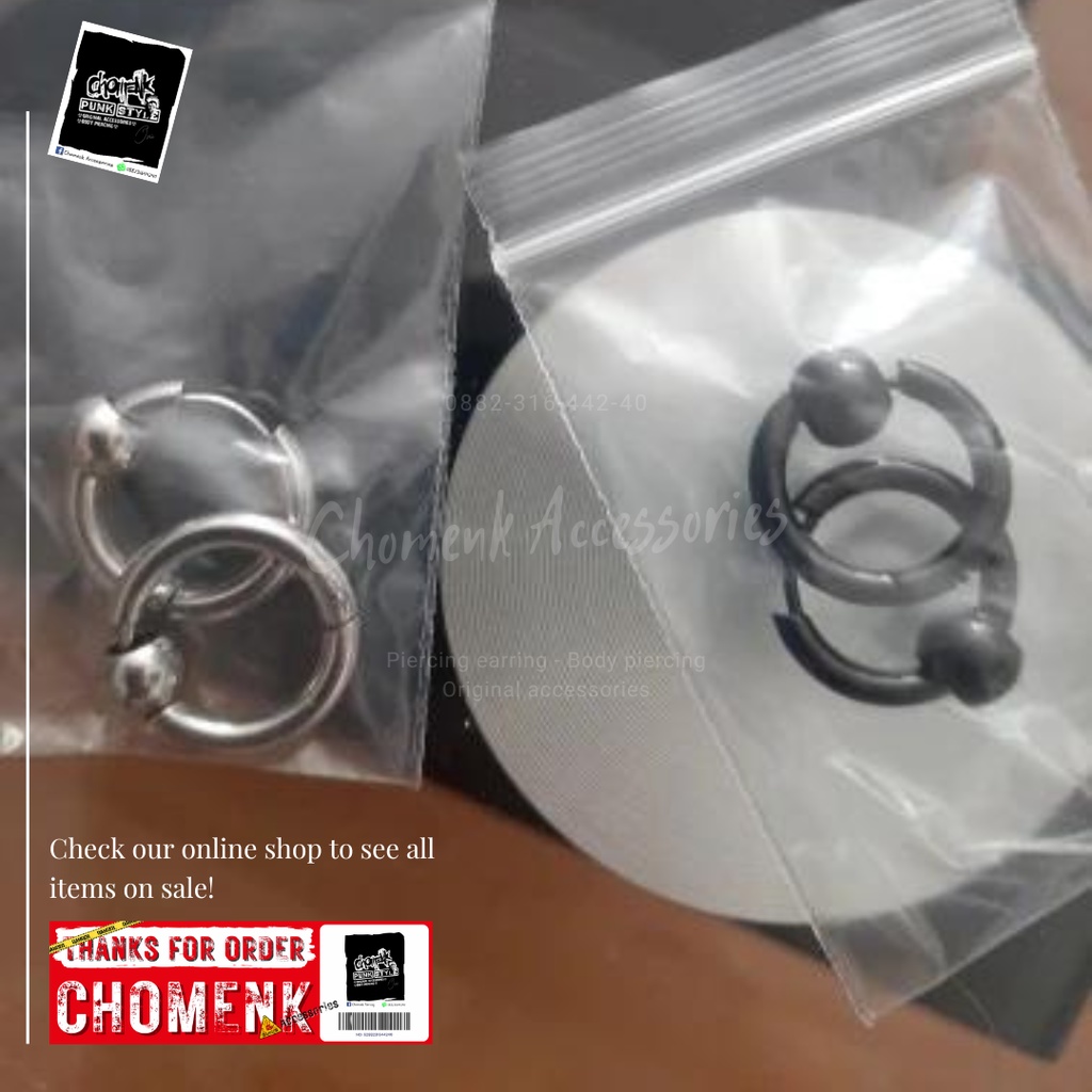 ANTING PRIA ANTING HOOP ANTING TINDIK TITANIUM ANTING HOOP BALL 1PCS ANTING PRIA ANTING HOOP ANTING TINDIK TITANIUM ANTING HOOP BALL 1PCS.