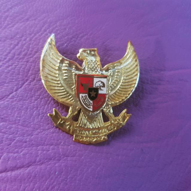 Pin Garuda Kuningan Fiber Tipis (MIN 10 PCS)