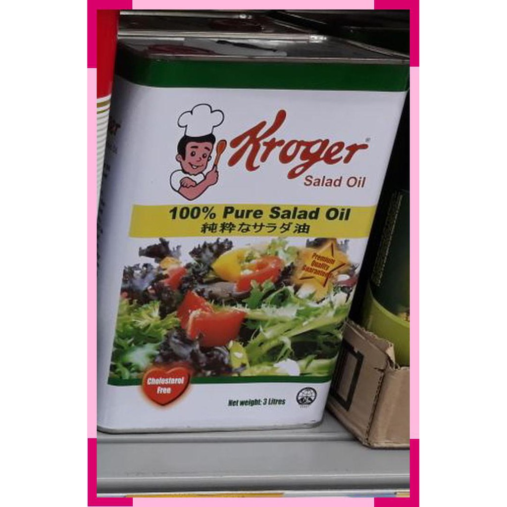 

Kroger salad oil 3 liter long ex date