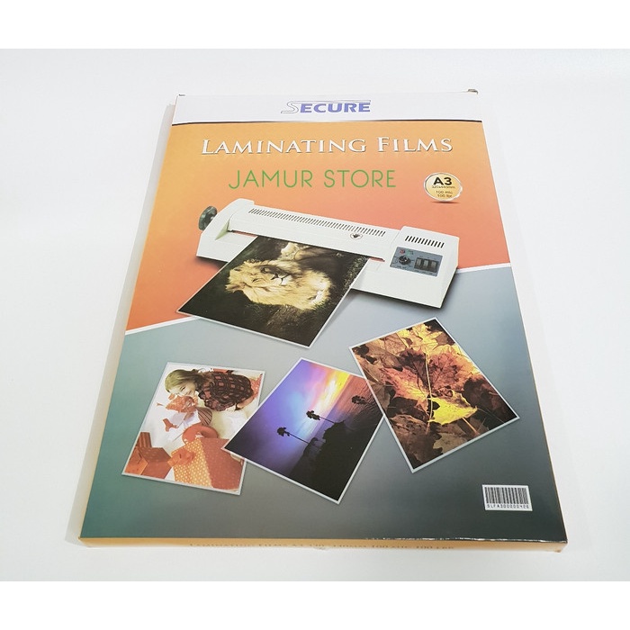 

Premium Plastik Laminating Secure 100Micron A3
