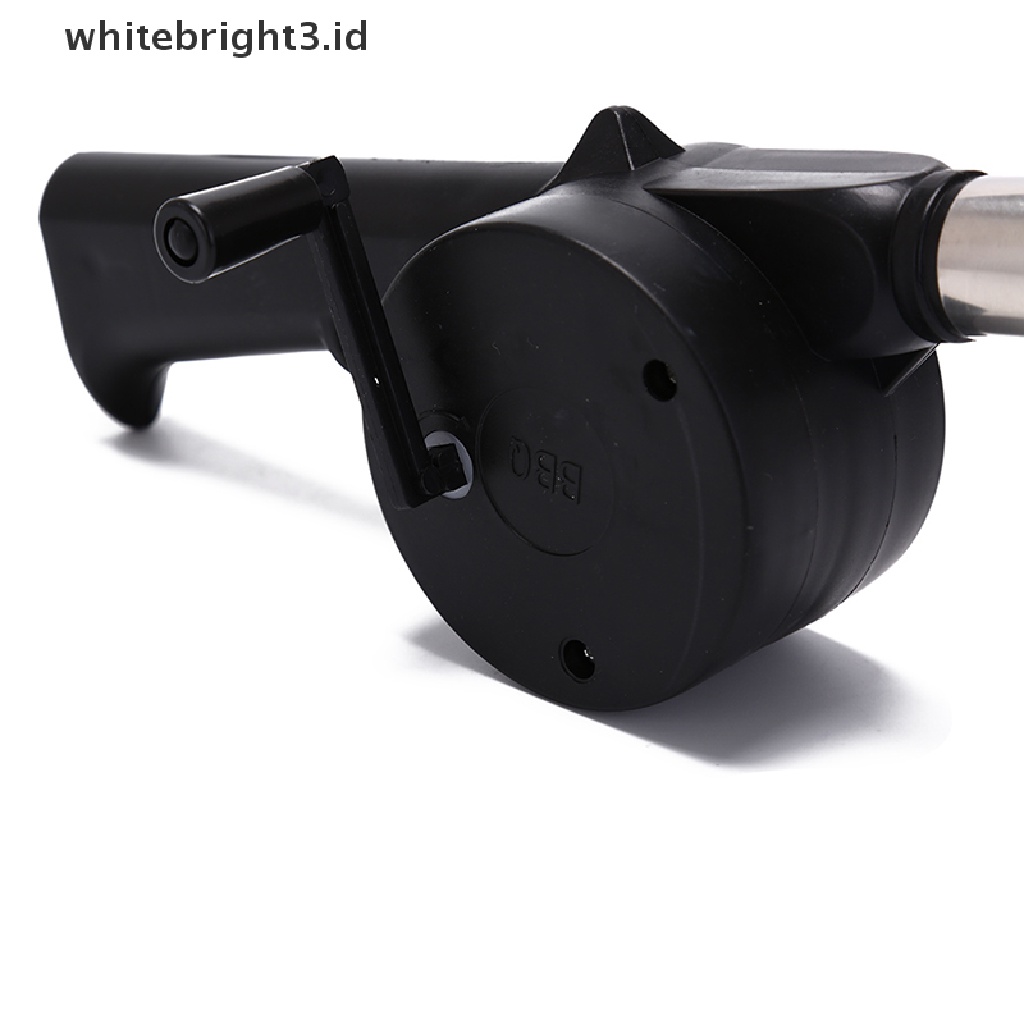 (whitebright3.id) Kipas Angin blower bbq Tenaga Engkol Tangan Untuk Piknik / outdoor