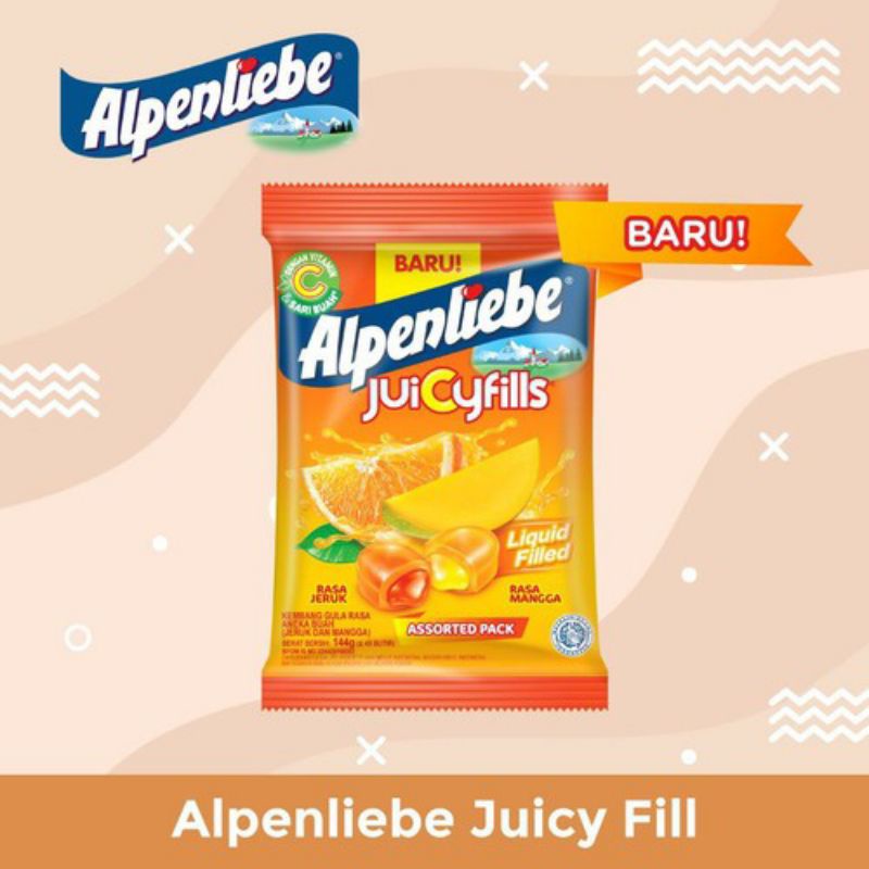 

ALPENLIEBE JUICYFILLS ASSORTED 144GR