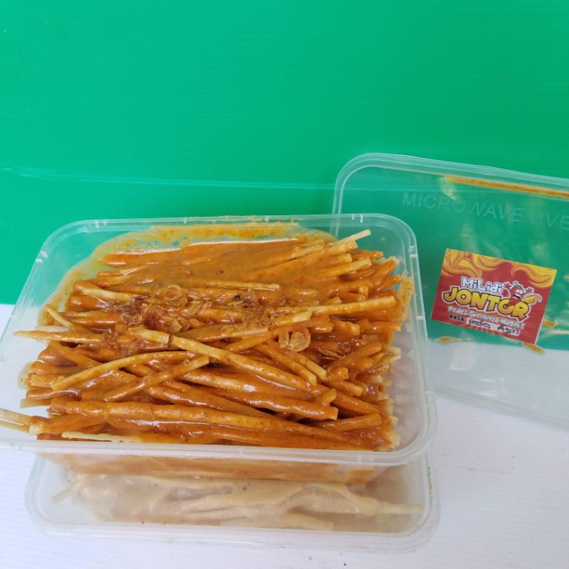 

Migepeng snack jontor bumbu basah box 500ml full bumbu