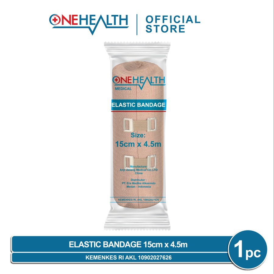 Cod Perban Elastis Elastic Bandage Band Kesehatan Gulung Onehealth 15 cm x4.5 m