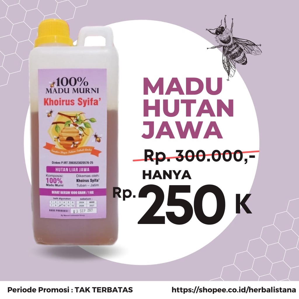 

Melawan Virus Madu 0,5 kg Madu Hutan Liar Jawa Madu 0,5 kgSALE!!!Madu 0,5 kgHerbal Istana