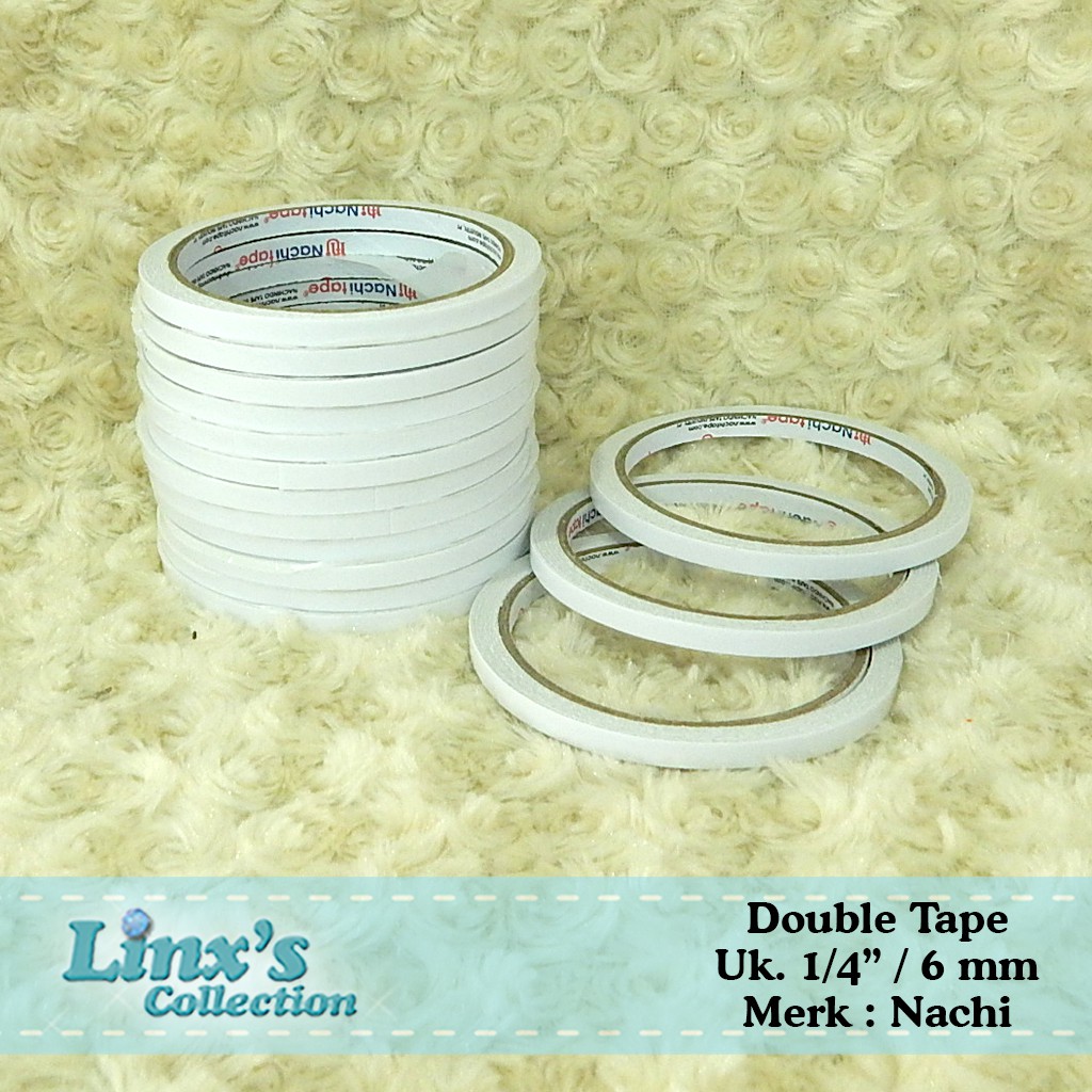 

Double Tape Kecil 1/4 inch / 6 mm