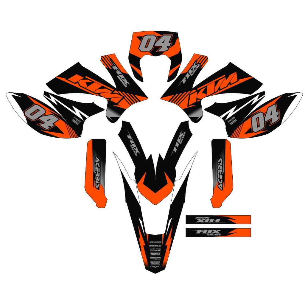 VIAR STIKERCUSTOM FULL BODY DEKAL STICKER STRIPING