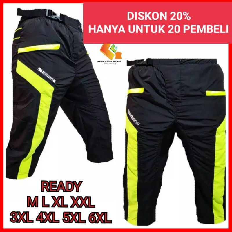 Celana sepeda Pria Padding MTB / Celana sepeda Pria Big size Jumbo / Celana MTB tidak ketat Padding