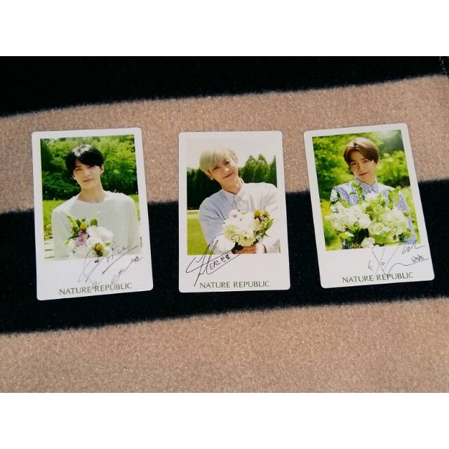 [LIMITED] Chanyeol / Sehun / Baekhyun EXO Photocard - Nature Republic (NatRep) ver. 3 non Album PC