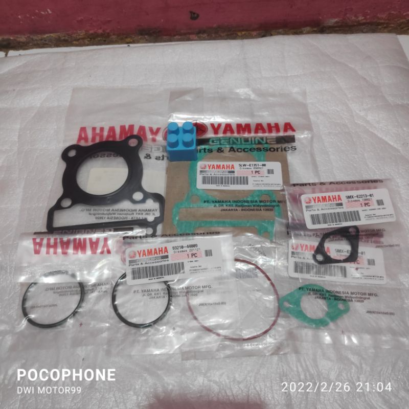 GASKET PAKING TOPSET MIO SPORTY SMILE NOUVO LELE Z 7 PCS ORIGINAL