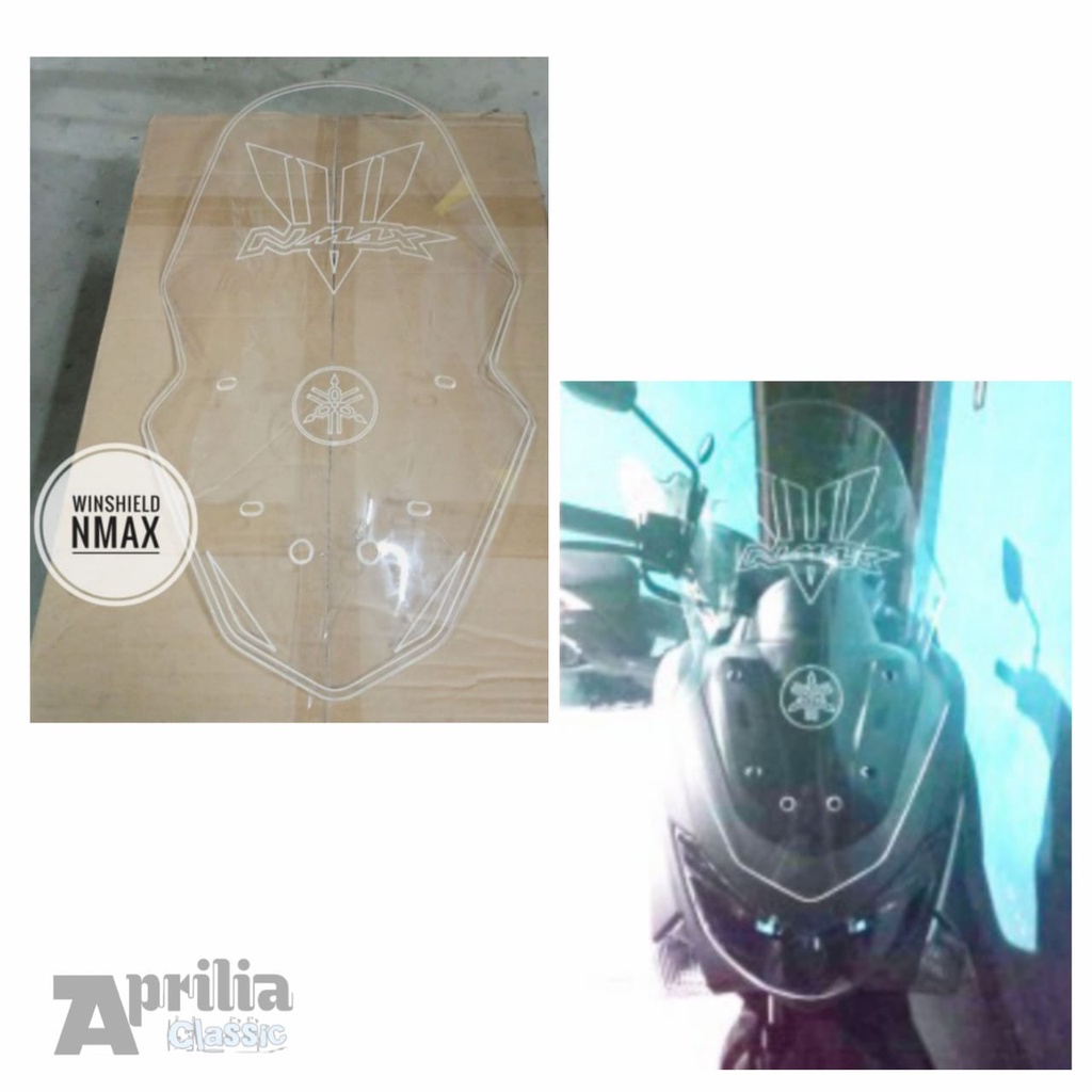 WINSHIELD YAMAHA NMAX VISOR TAMENG KACA DEPAN NMAX OLD KACA CLEAR