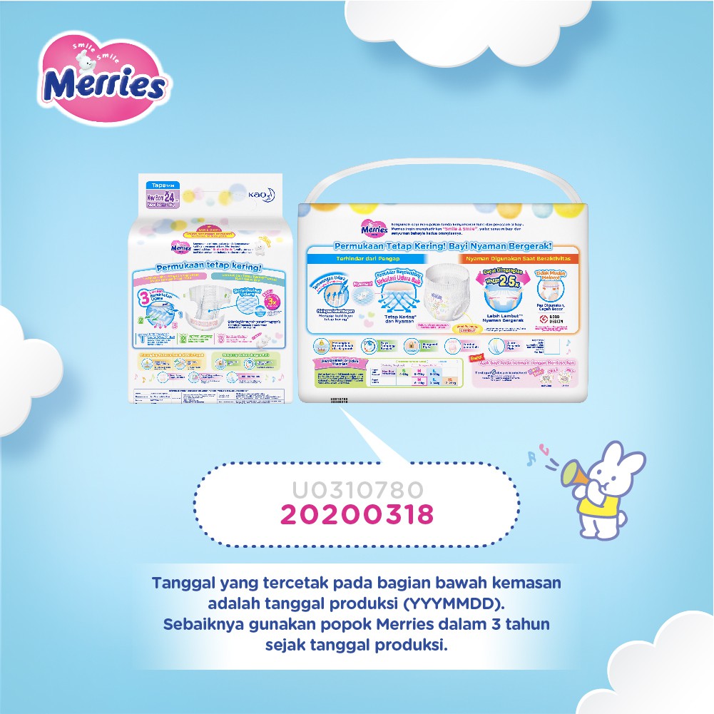 Merries Premium Popok Bayi Perekat S 24