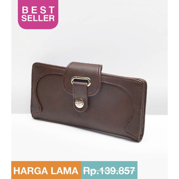 Dompet New Strap wallet sophie martin paris official original terbaru promo dompet panjang wanita sh