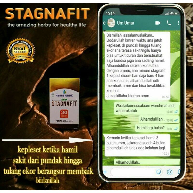 Stagnafit 30 kapsul - Obat Herbal Stroke Kebas Kesemutan