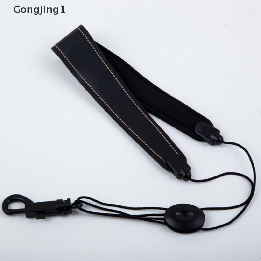 Gongjing1 Strap Leher Saxophone Alto Adjustable Bahan Kulit