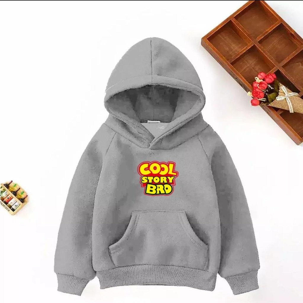 HOODIE ANAK UNISEX COOL STORY BRO//SWEATER HOODIE ANAK TEBAL TERBARU