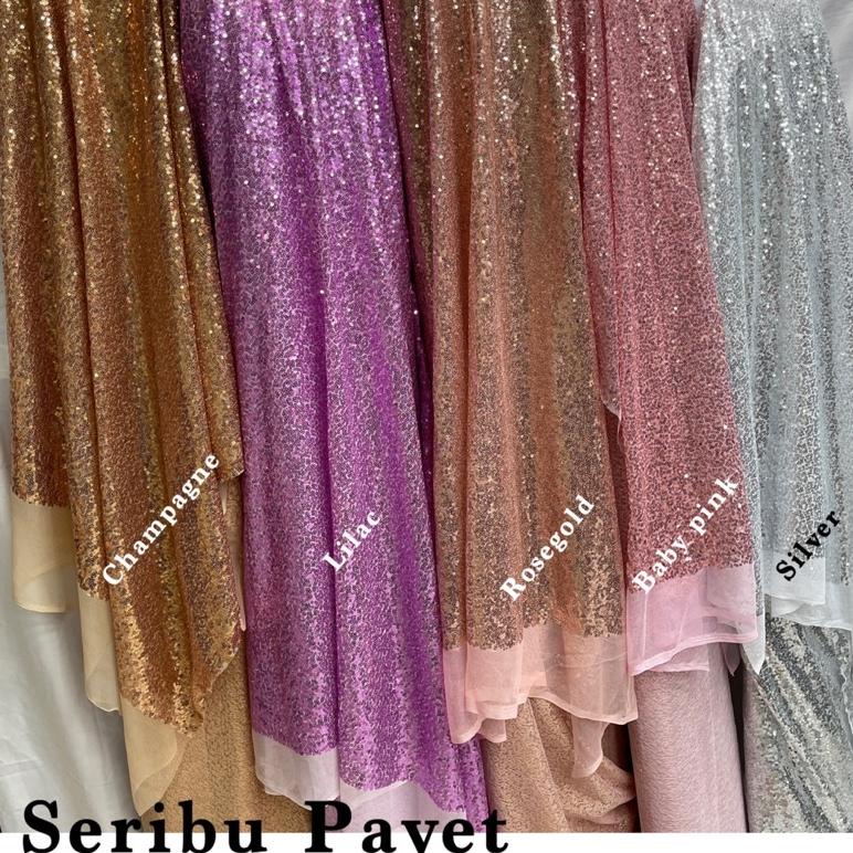 Bahan Sequin Seribu Payet / Kain Sequin Meteran / Kain Seribu Payet / Sequin Glitter / Kain Sequin /