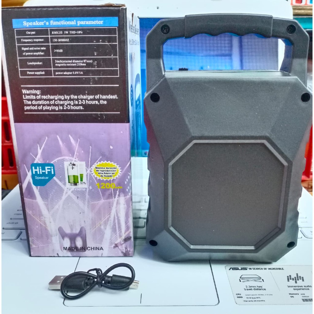 Speaker Bluetooth RS317 Wireless Speker Bass Spiker Blutut