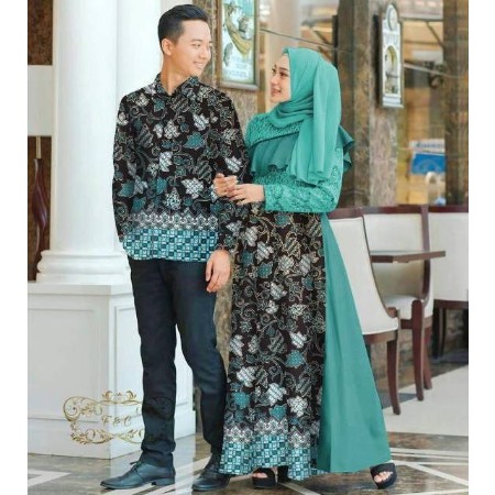 couple batik brukat lapis furing COUPLE ALASKA | baju couple buat lamaran kondangan - Cp ALASKA CP