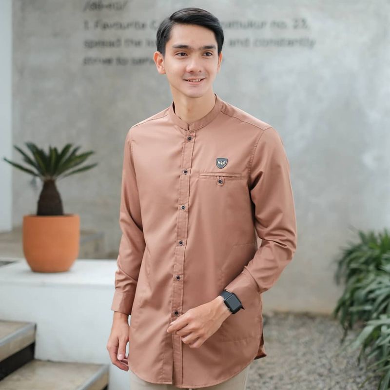 Baju Koko Kurta Dewasa Lengan Panjang Material Catton Adem Serap Keringat