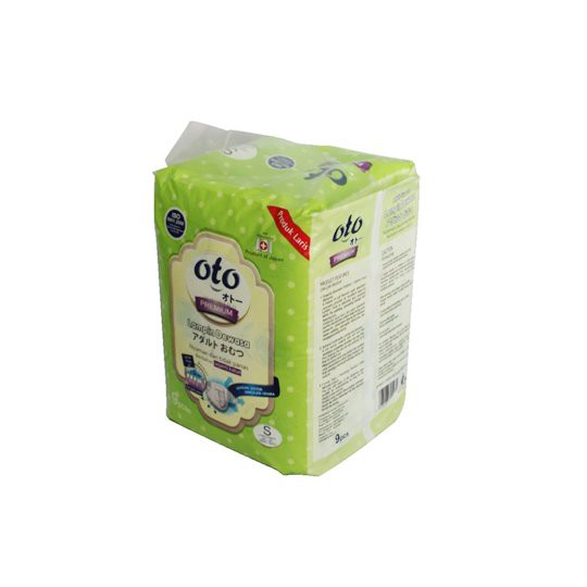 OTO Premium Adult Diapers Popok Dewasa Rekat Size S isi 9pcs ukuran pinggang 63cm-94cm Lampin Dewasa