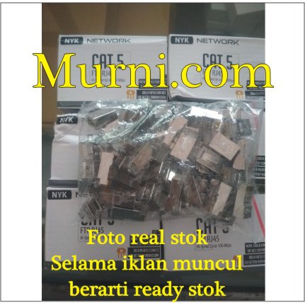 konektor kabel lan konektor rj45 conector rj-45 besi nyk isi 50