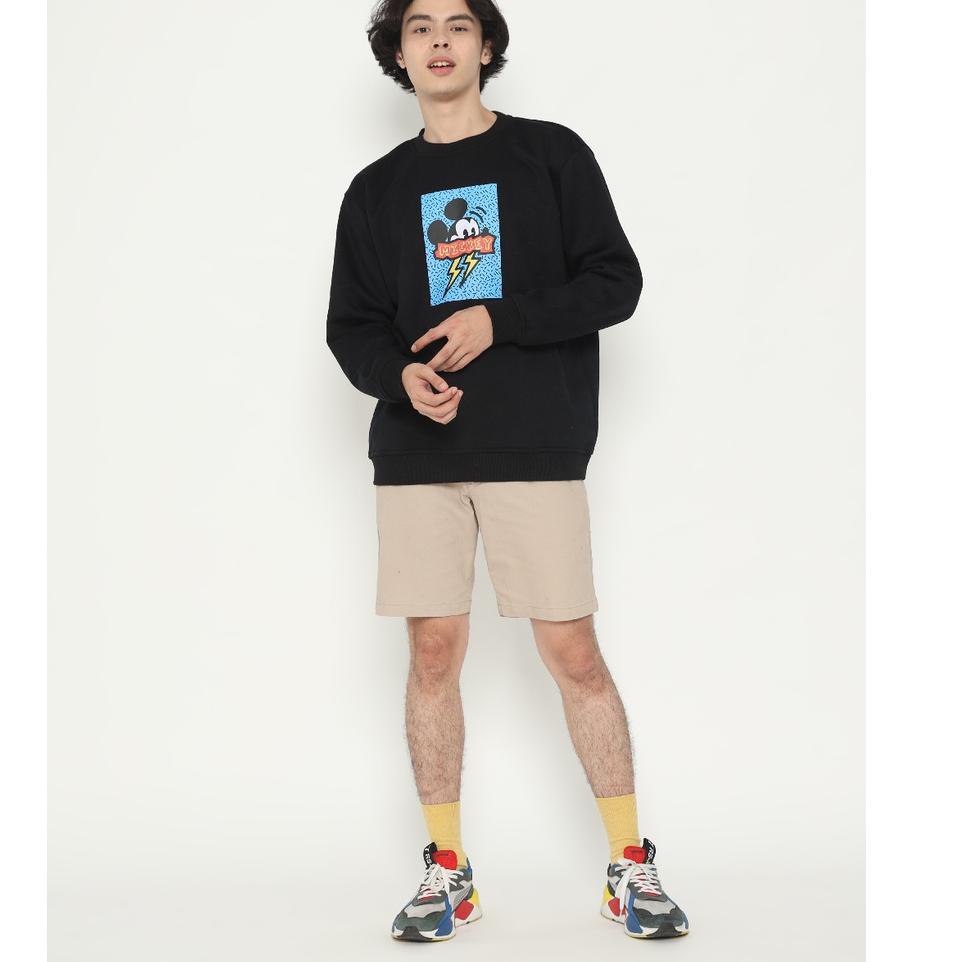 Paling Popular BJQ0B Disney | Erigo Sweatshirt Flash Mickey Black 80 Terkini