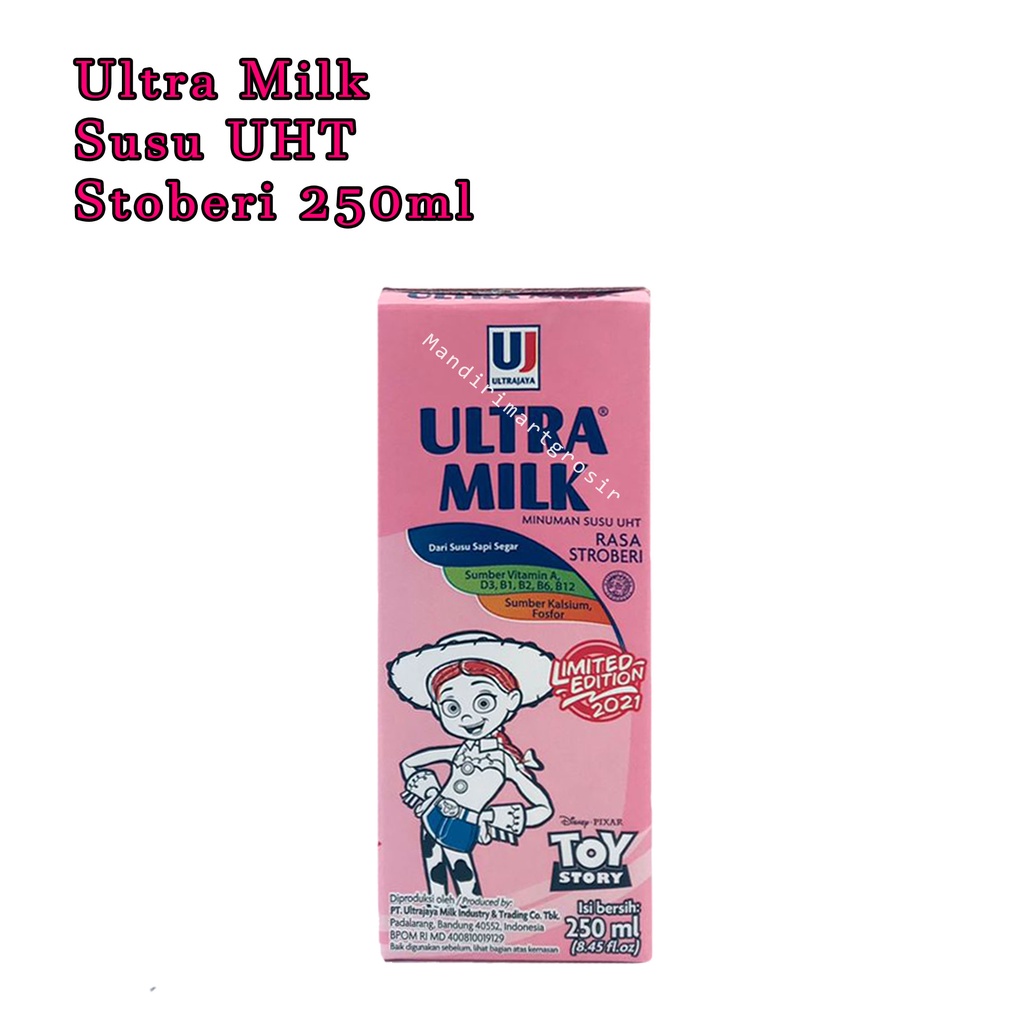 Susu * Susu ultra * UHT / Putih * Coklat * Stroberi * 250ml