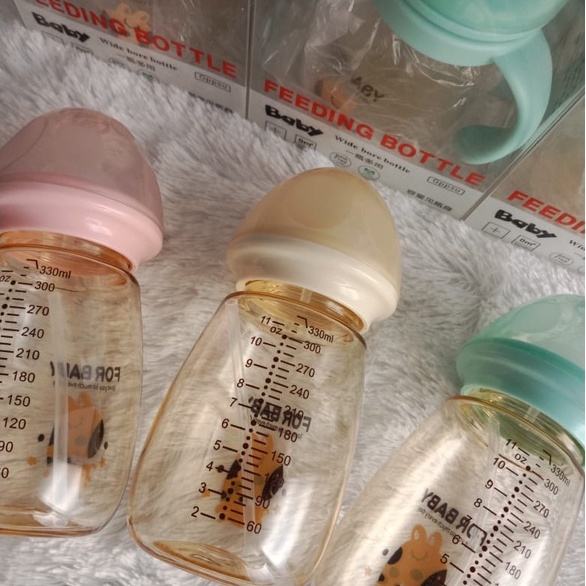 Botol Susu Bayi PPSU 300ML Gravity Ball Straw BPA FREE / PPSU Botol Susu Dot Bayi