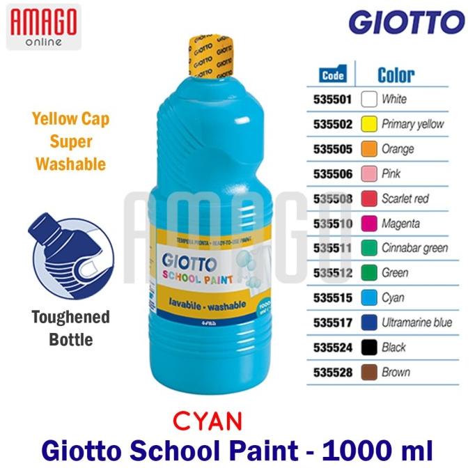

Giotto School Paint - Cyan - 1.000 Ml - 535515