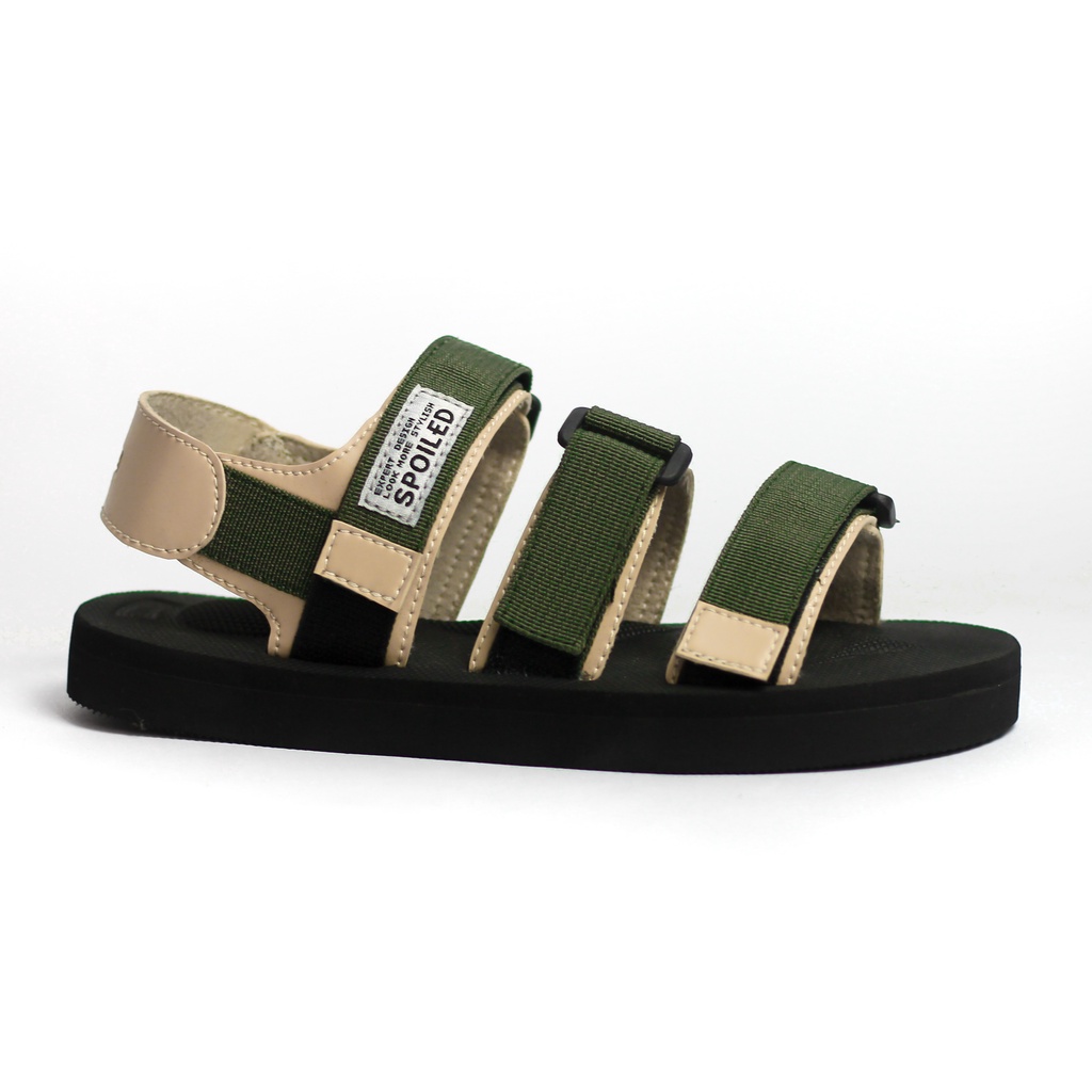 Spoiled - Fuji Yama 01 Sandal Cewek Wanita Perempuan Murah Sendal Tali Karet Sepatu Gunung Traveling Korea Casual Kekinian Tali Strap KZG Import Lokal Bandung Original Ori Cewe Kekinian Kasual Hak Tinggi Fashion-3