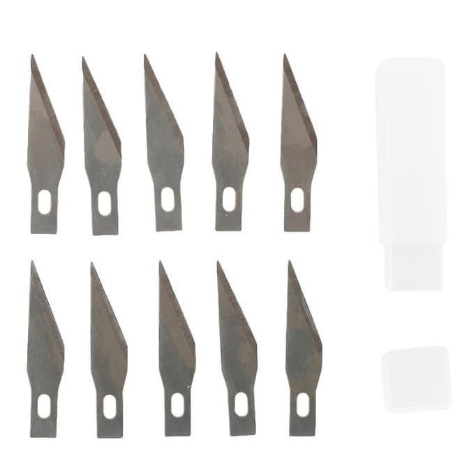 

Refill Pen Cutter / Cutting Sticker Blade Isi Ulang Pen Cutter 10 pcs sincer02 dijamin
