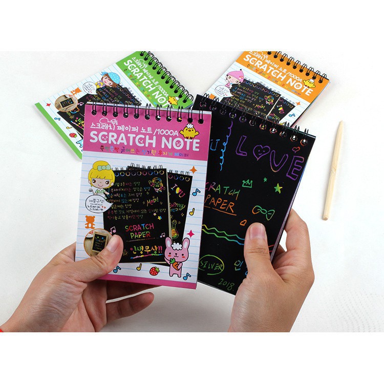

KC Baby - Scratch Note / Buku Gambar Scratch Note / Magic Book Sticky Notes / Buku Gambar Anak