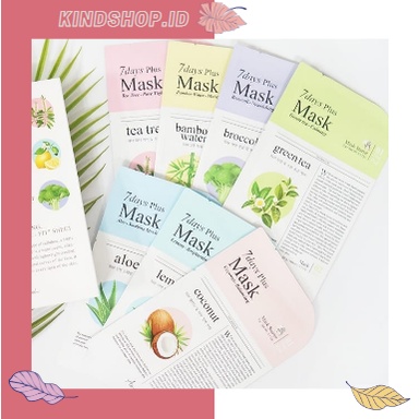 KINDSTORE❤ | Ariul The New 7 Days! Sheet Mask / Masker Vegan / Face Glowing Mask