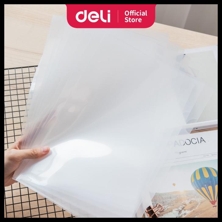 

BEST SELLER !!! DELI E5707 MAP L A4 CLEAR HOLDER / DISPLAY BOOK (ASST.) 100 PCS TERLARIS