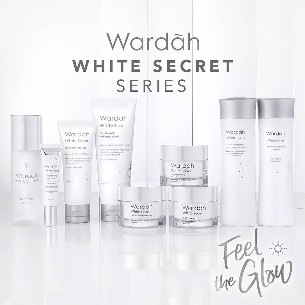 ⭐BAGUS⭐ WARDAH WHITE / CRYSTAL SECRET SERIES Satuan | Facial Wash Day Night Cream Essence / Cleanser