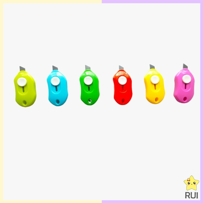 

Cutter Mini Lucu Alat Pemotong Kertas Unik Warna Warni