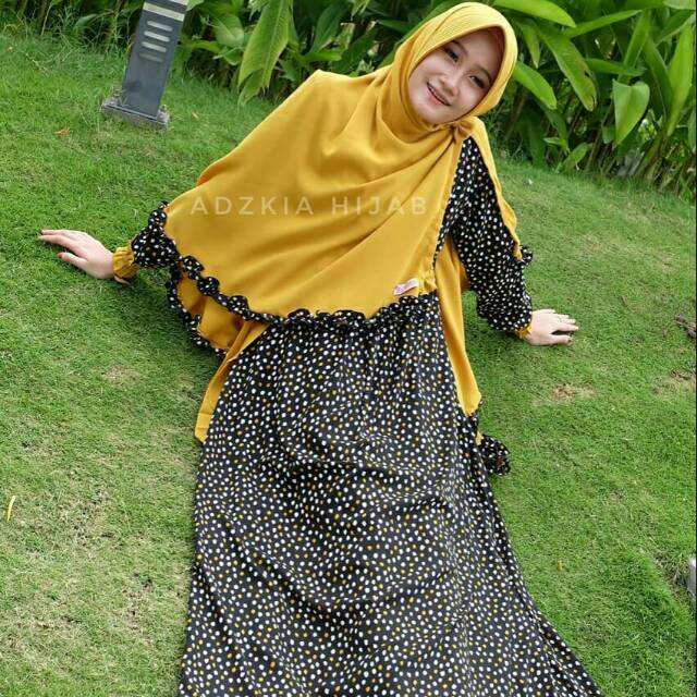 Gamis Aira Motif Adzkia Hijab