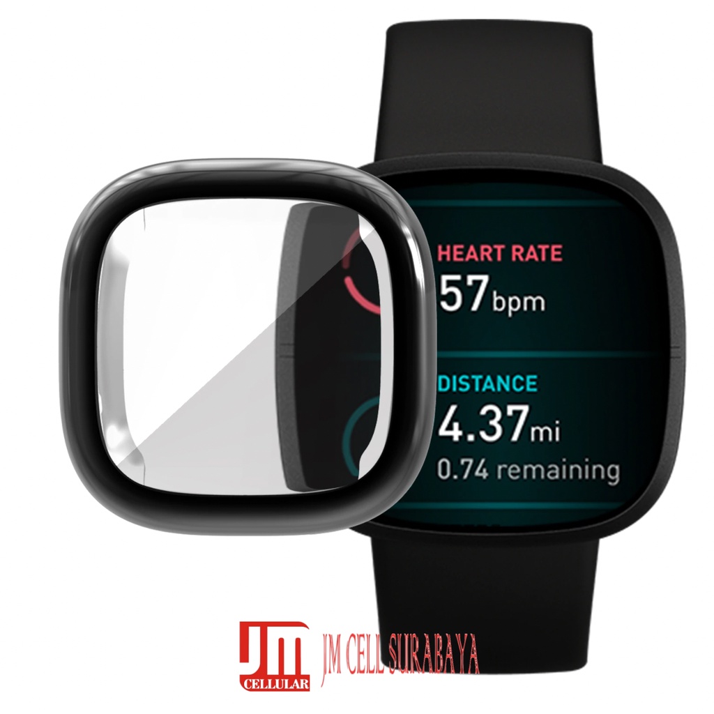 Pelindung Silikon Case Full Cover Untuk Fitbit Versa 3 / Fitbit Sense