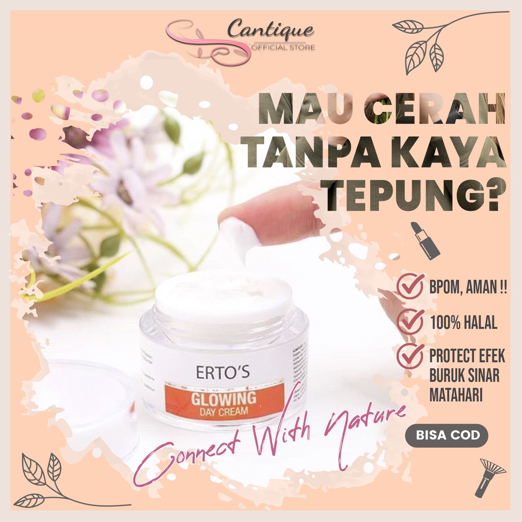Day Cream Crem Krim Pemutih Wajah Glowing Penghilang Flek Hitam Membandel BPOM CR01