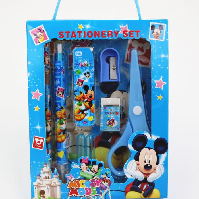 Stationary set goody bag ultah kado natal cars minion mickey mouse10