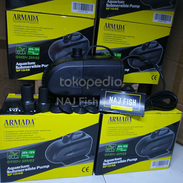 Pompa Kolam Armada SP 104B/SP 104/ WP 105 22w 2500l/h Kenceng Mantab