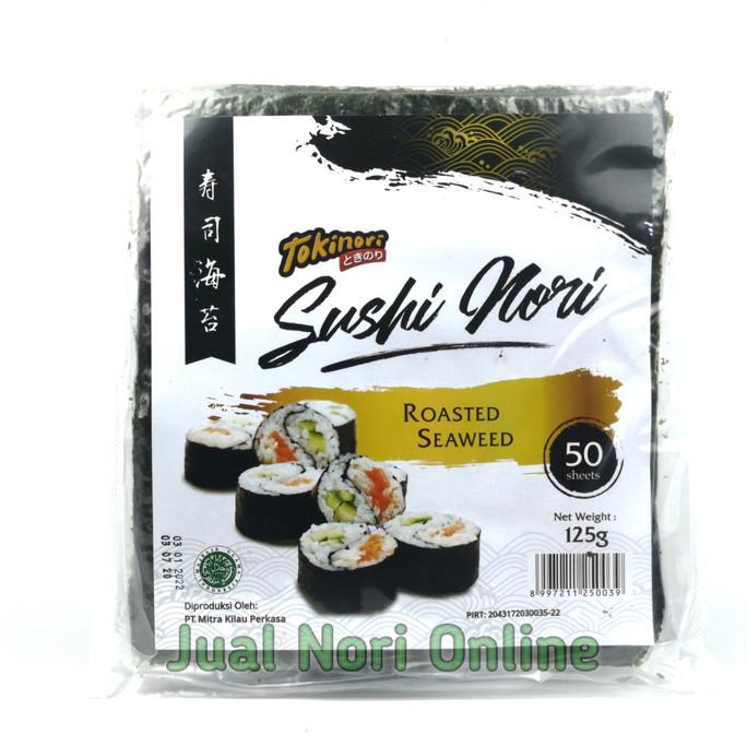 

Grade A TOKINORI 50 sheet Yaki Sushi Nori Halal MUI Seaweed Roasted